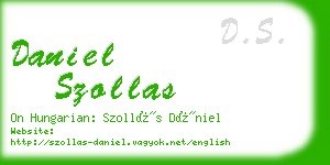 daniel szollas business card